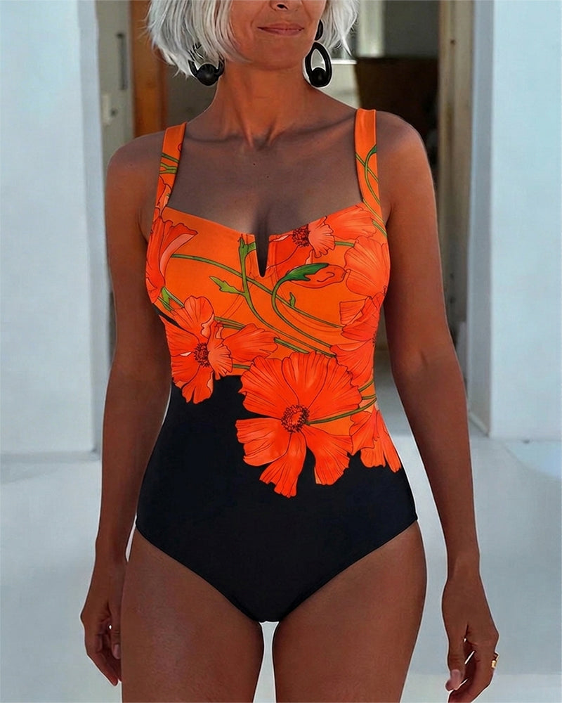 MANUELA™ | Costume Intero con Collo Quadrato