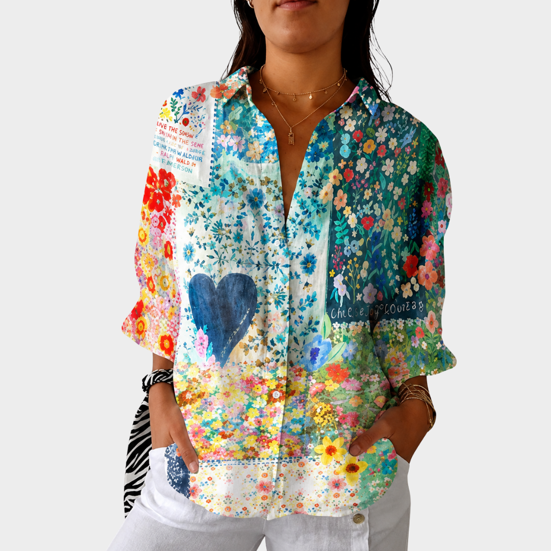 Blusa Leggera e Colorata Stampata
