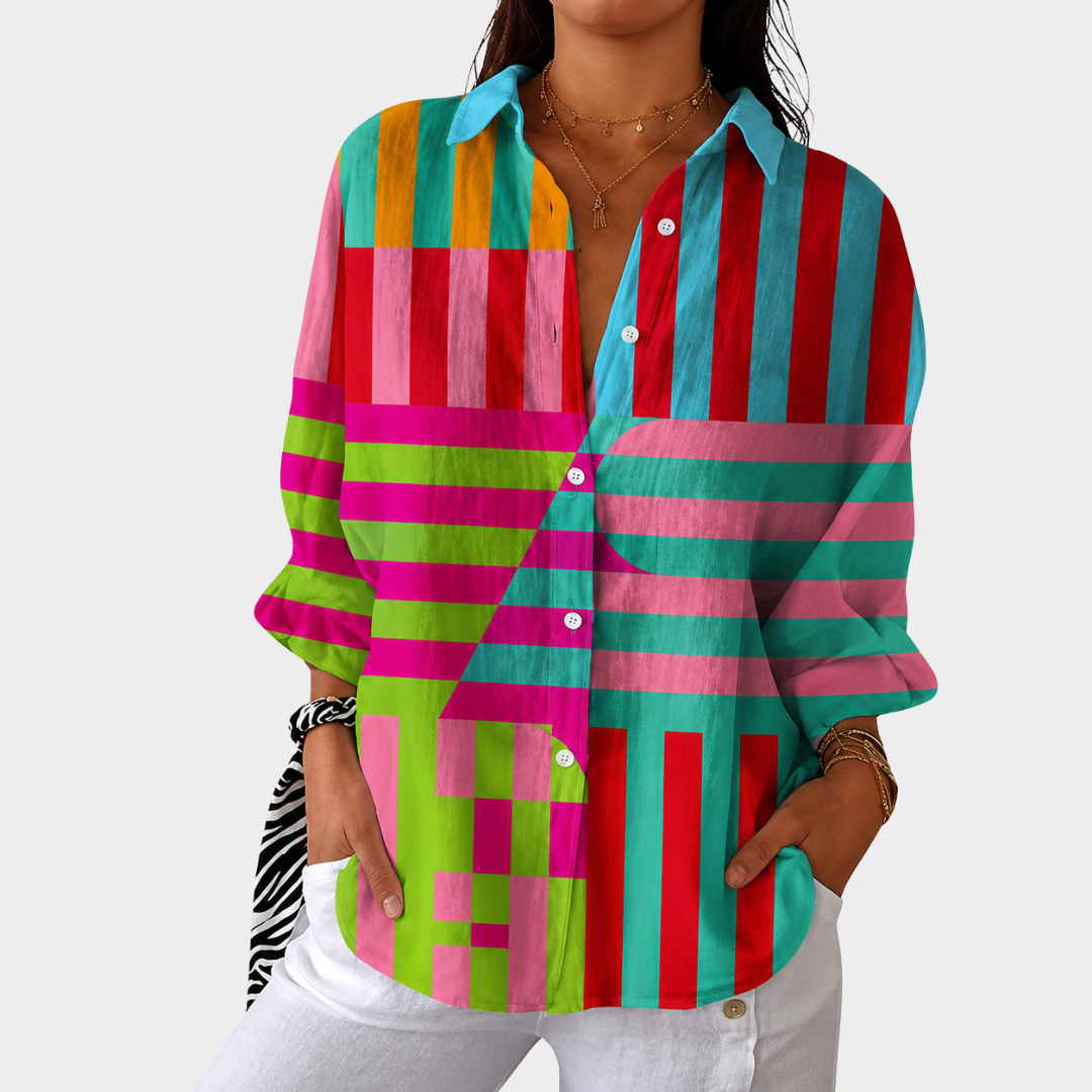 Blusa Leggera e Colorata con Stampa