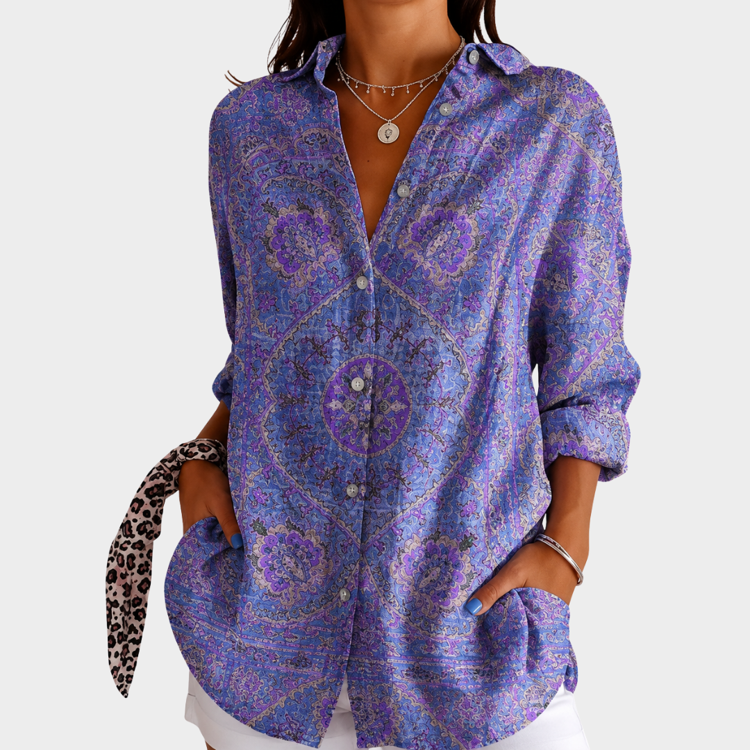 Blusa Leggera e Colorata con Stampa