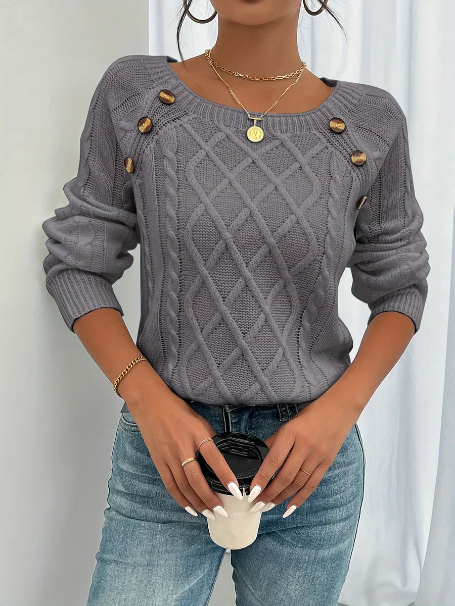 Lotte | Maglione Invernale con Straight Cable di Lusso