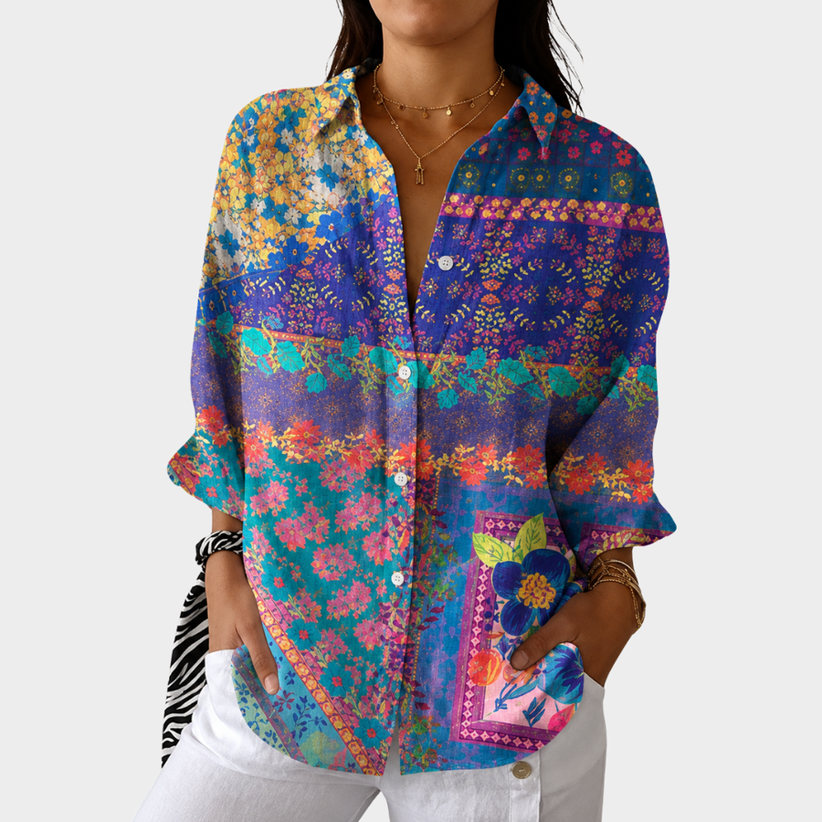Blusa Leggera e Colorata con Stampa