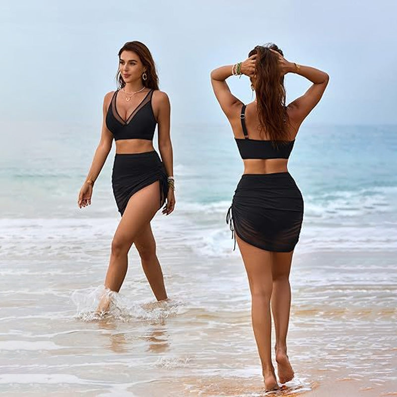 IRIS™ | Due Pezzi di Costume da Bagno con Dettagli in Pizzo
