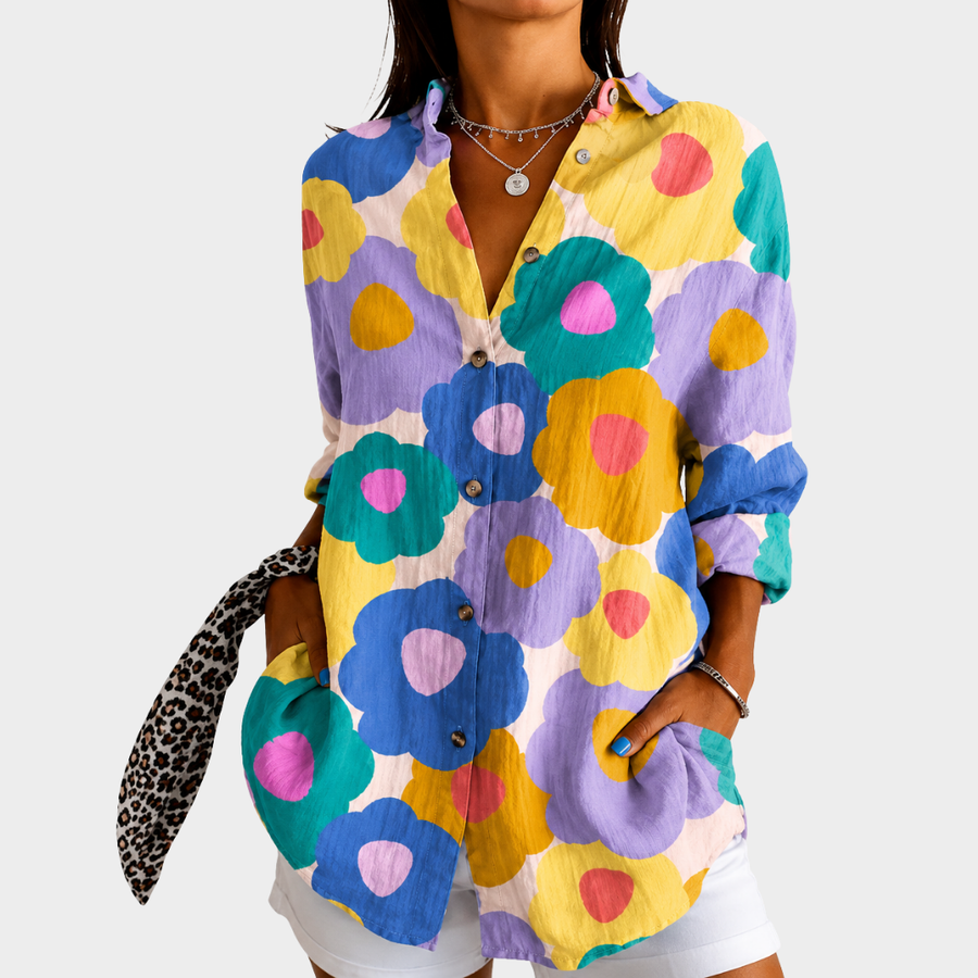 Blusa da Giardino Pastel Bloom
