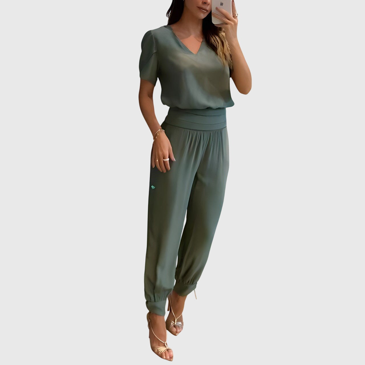Jennifer™ | Set blusa e pantaloni alla moda
