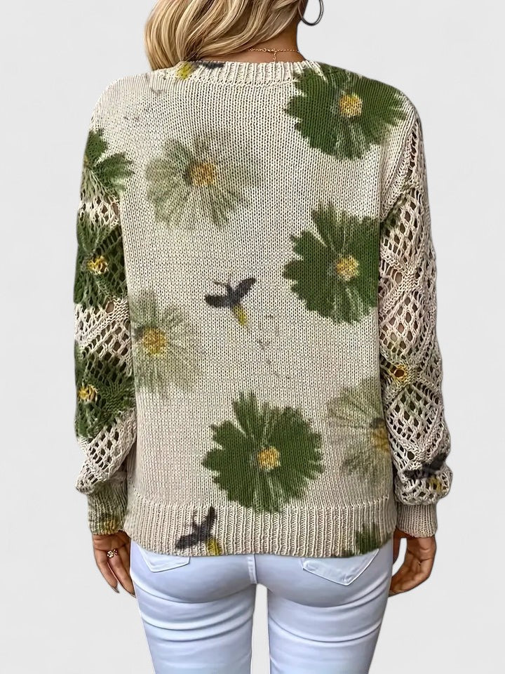 Annelies™ | Pullover elegante con motivo floreale