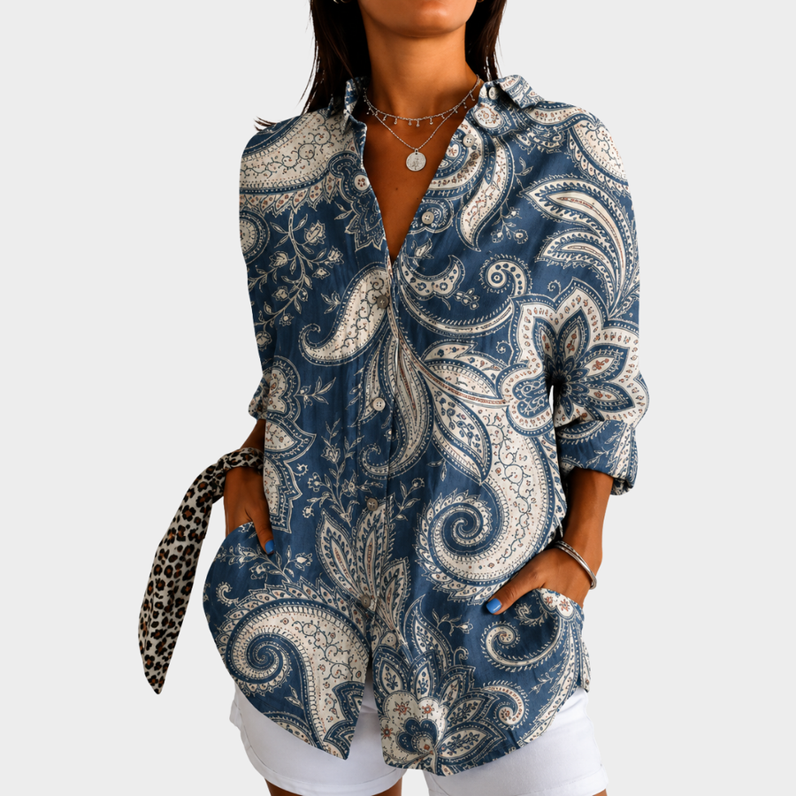 Blusa Grace Paisley Costiera