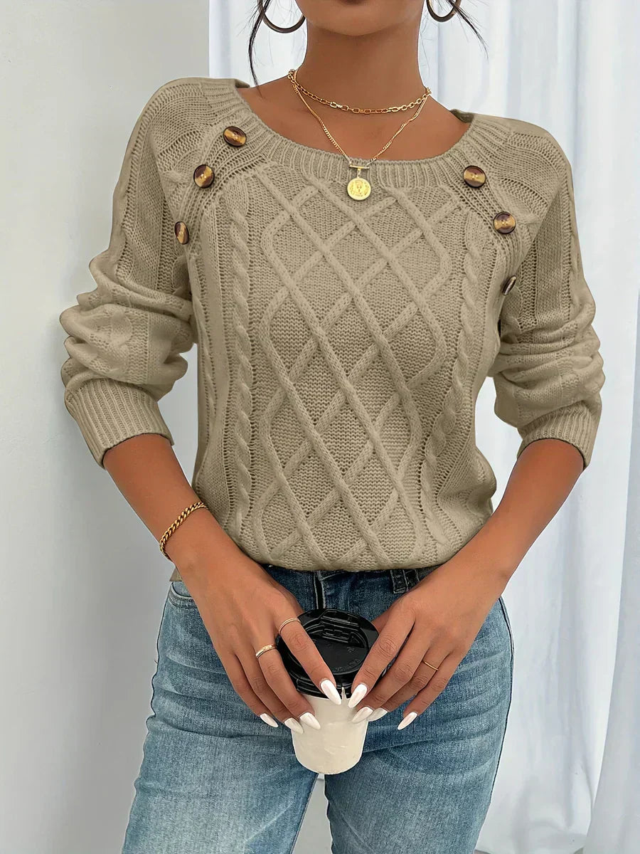 Lotte | Maglione Invernale con Straight Cable di Lusso