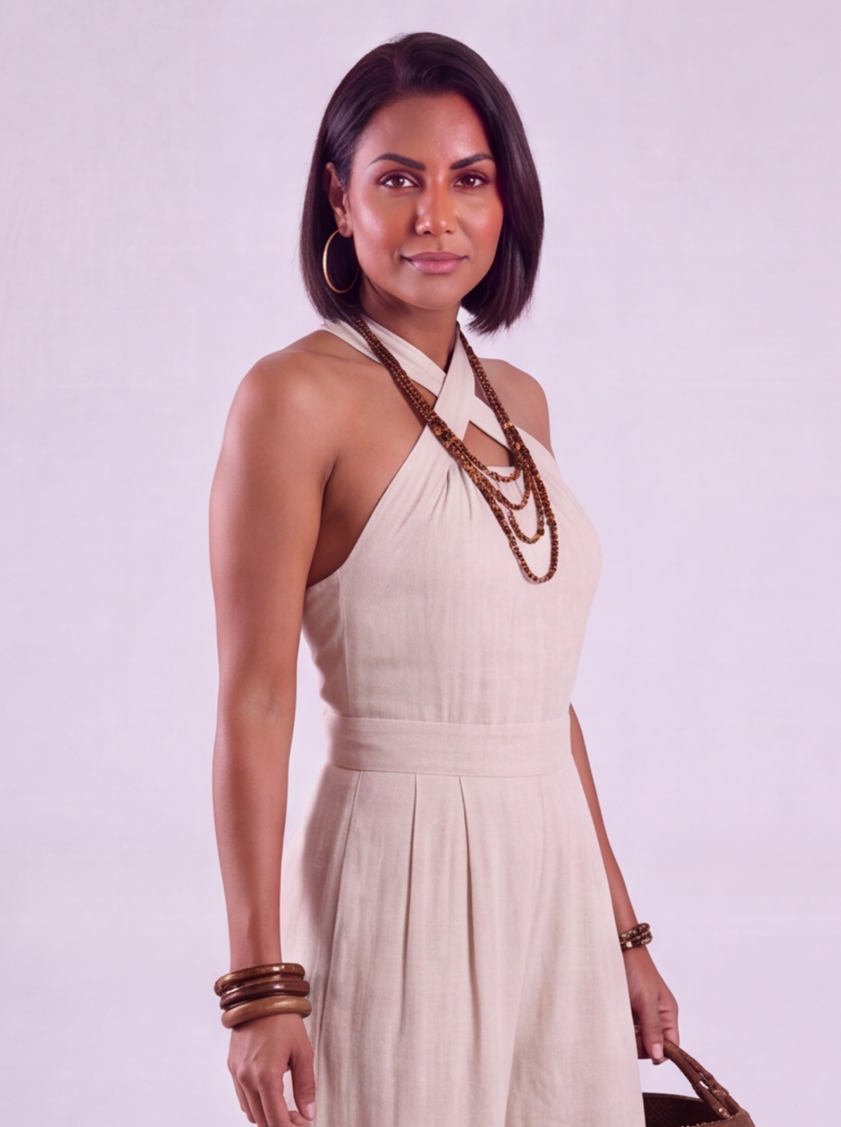 Isabella | Fluida Tuta Lunga con Scollo Halter