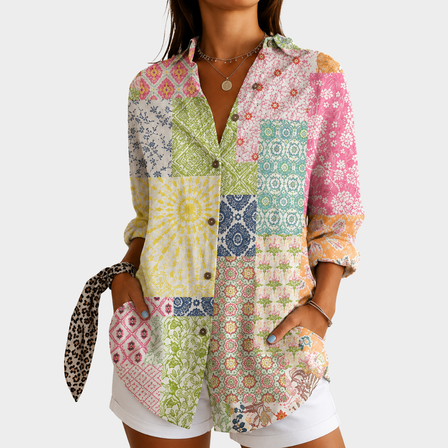 Blusa Patchwork Giardino di Sole
