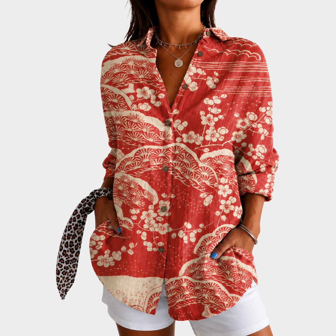 Camicia Costiera Sunset Blossom