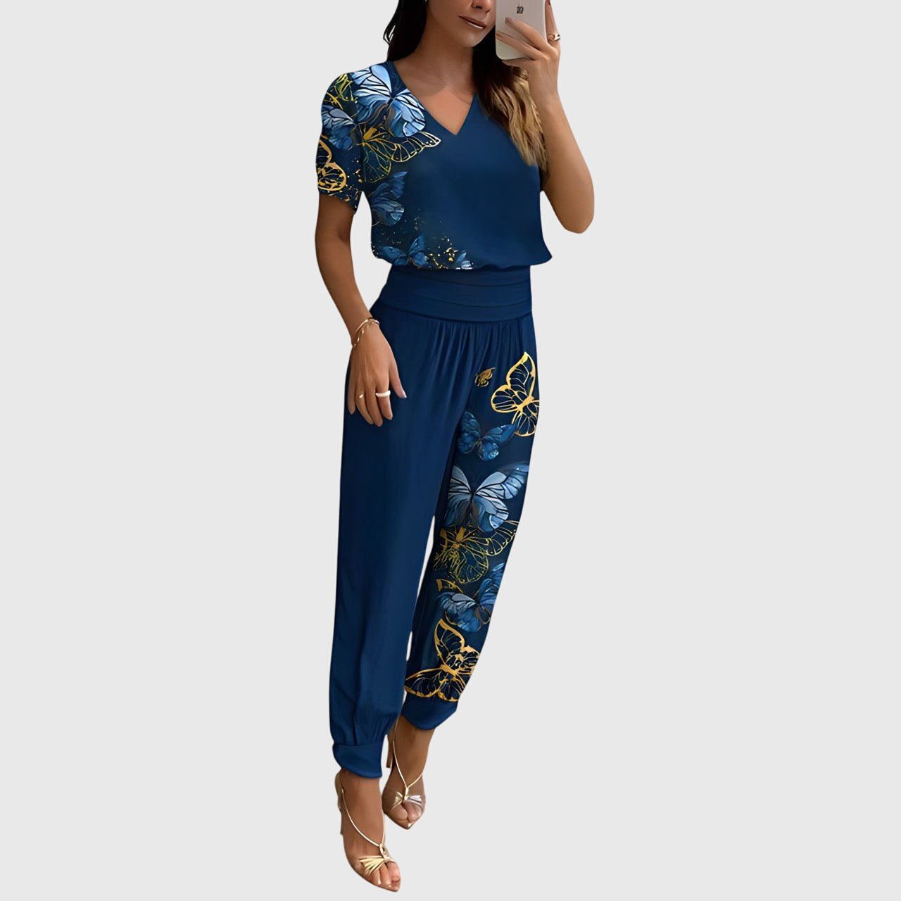 Jennifer™ | Set blusa e pantaloni alla moda