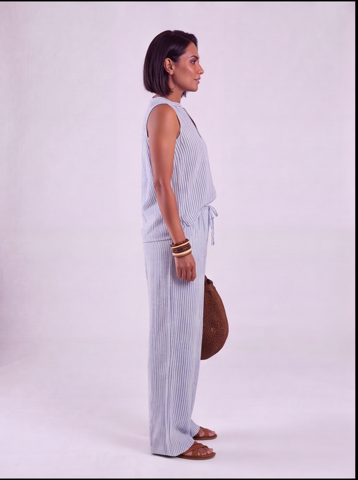 Livia | Striped Palazzo Set