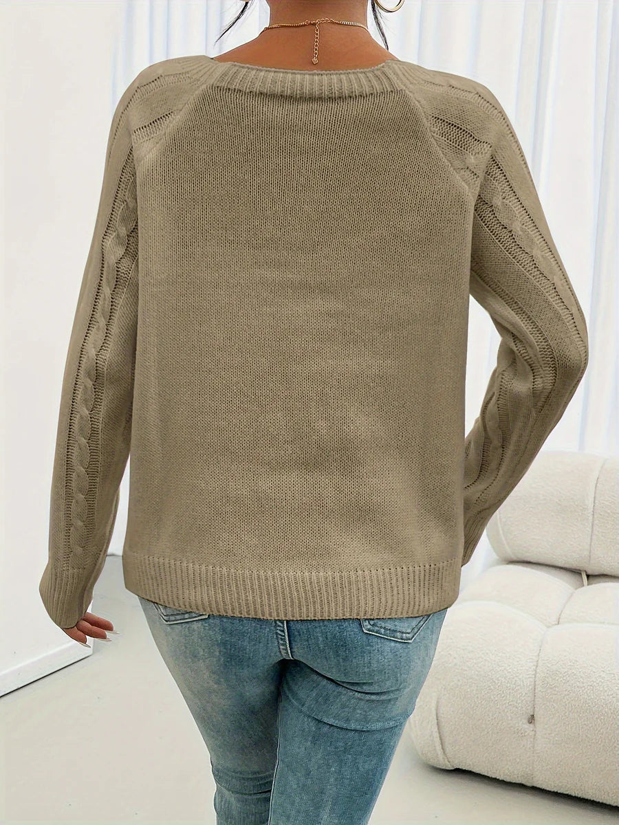 Lotte | Maglione Invernale con Straight Cable di Lusso