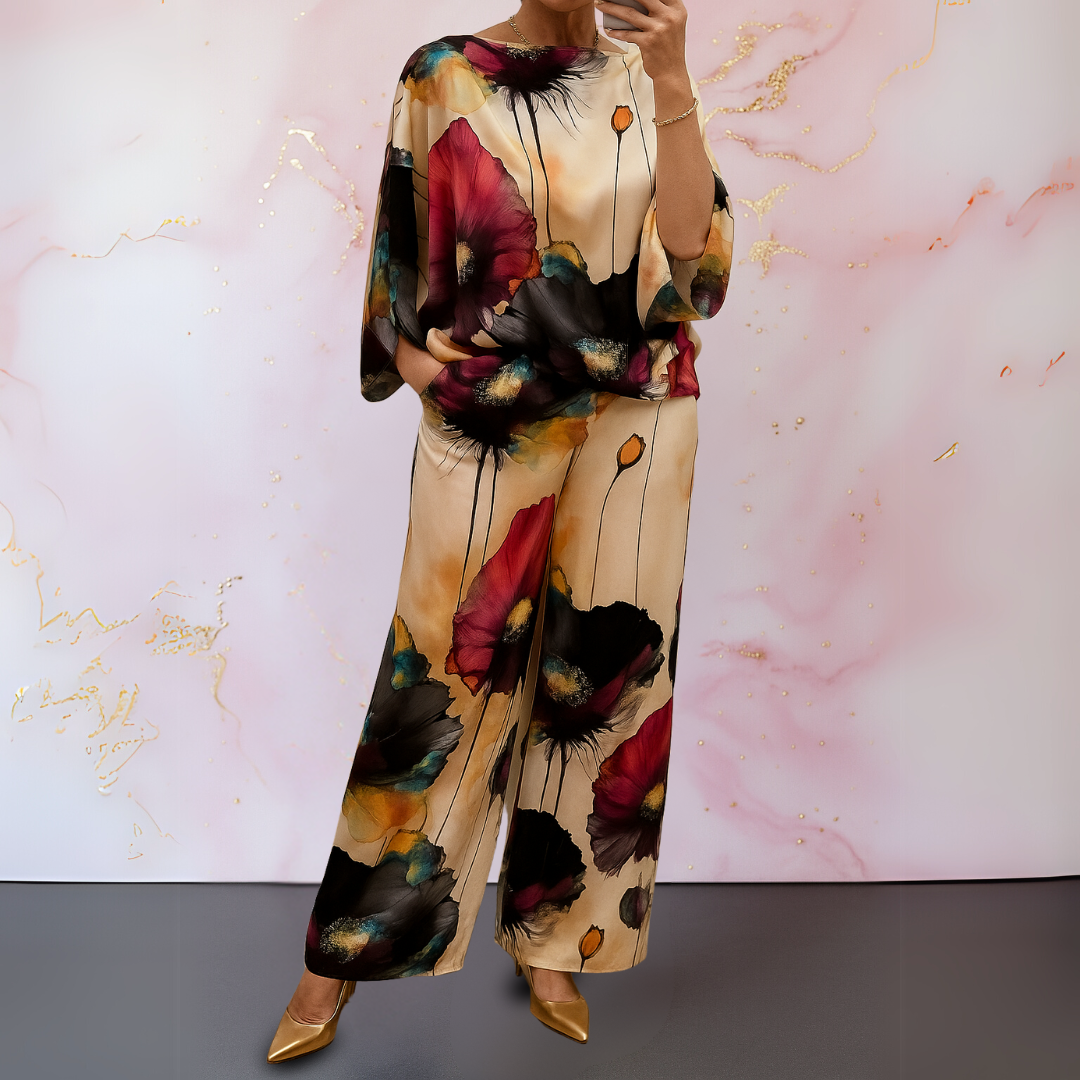 Maelora™ | Set in Satin a Due Pezzi per Donne