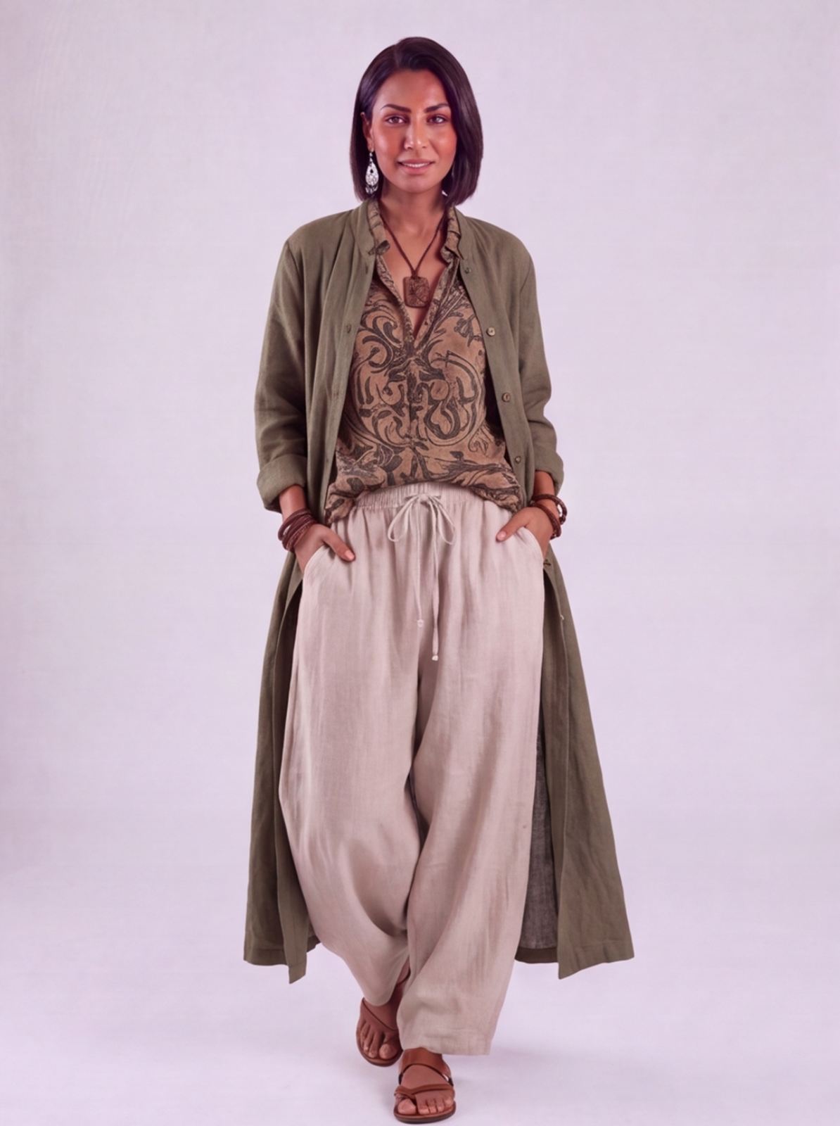 Giulia | Completo Bohemien Fluido Stratificato