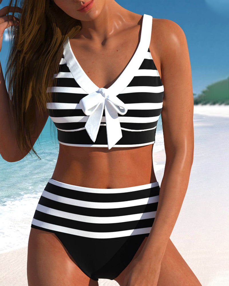 Martina™ | Bikini Stripes High-Waisted