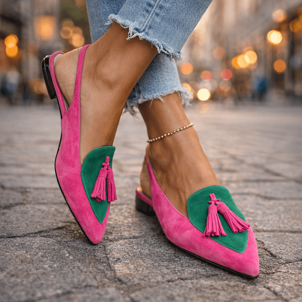 Élodie | Sandali Eleganti con Pompon