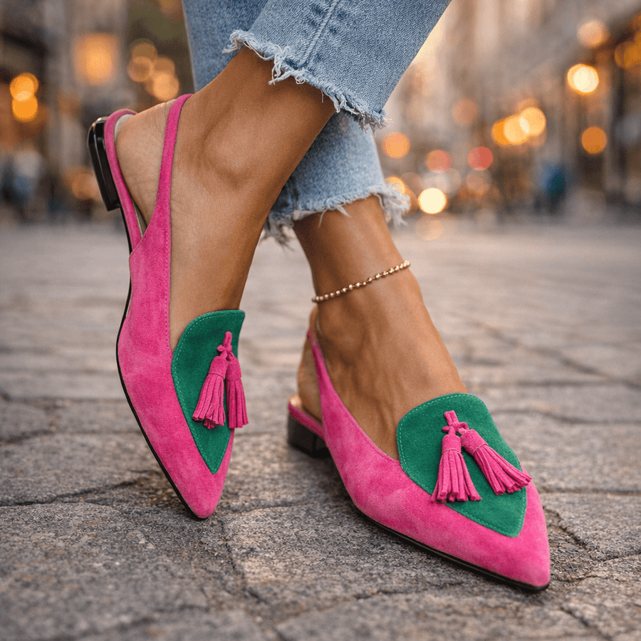 Élodie | Sandali Eleganti con Pompon