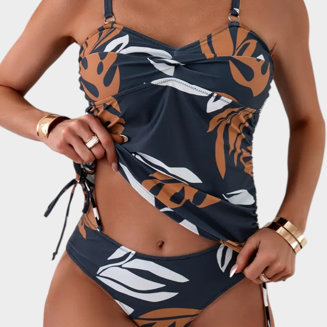 Carmen™ | Bikini con stampa tropicale di foglie verdi