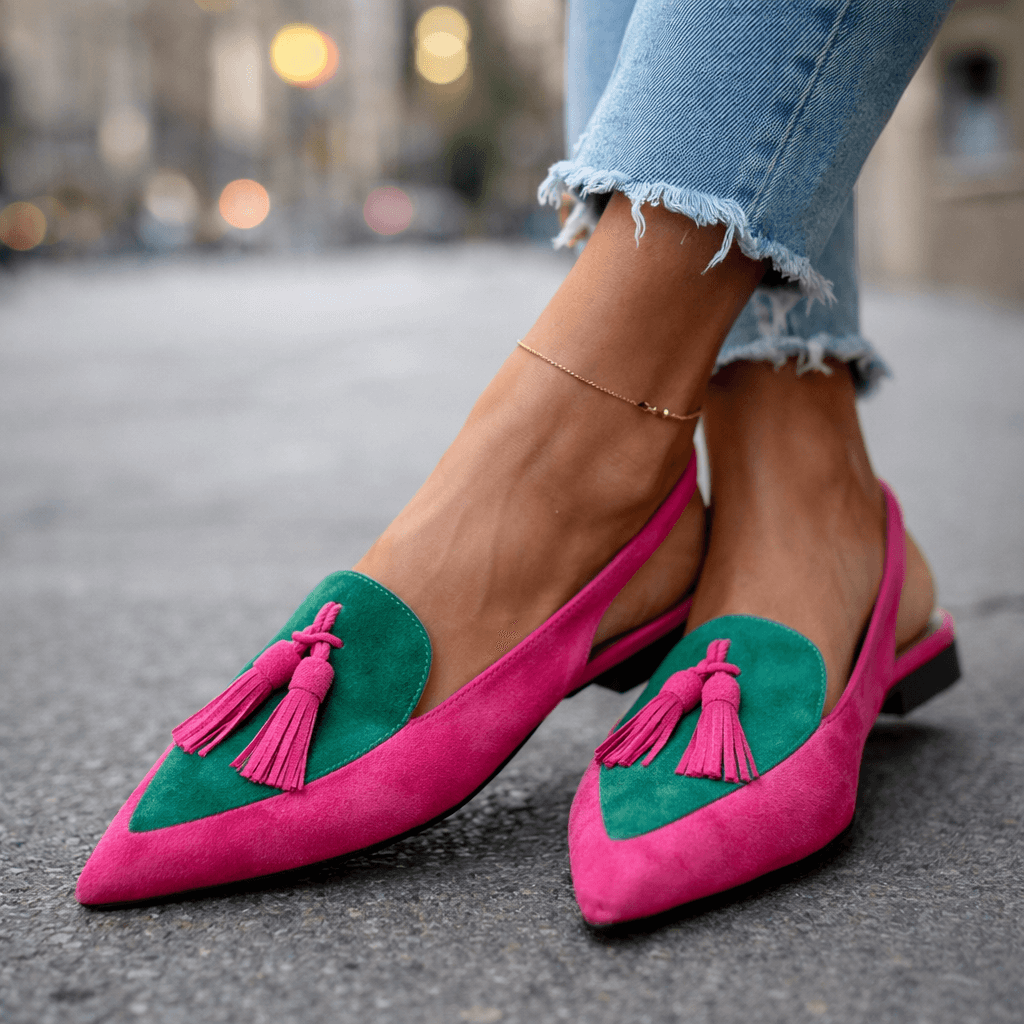 Élodie | Sandali Eleganti con Pompon