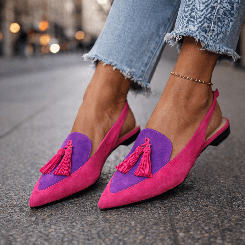 Élodie | Sandali Eleganti con Pompon