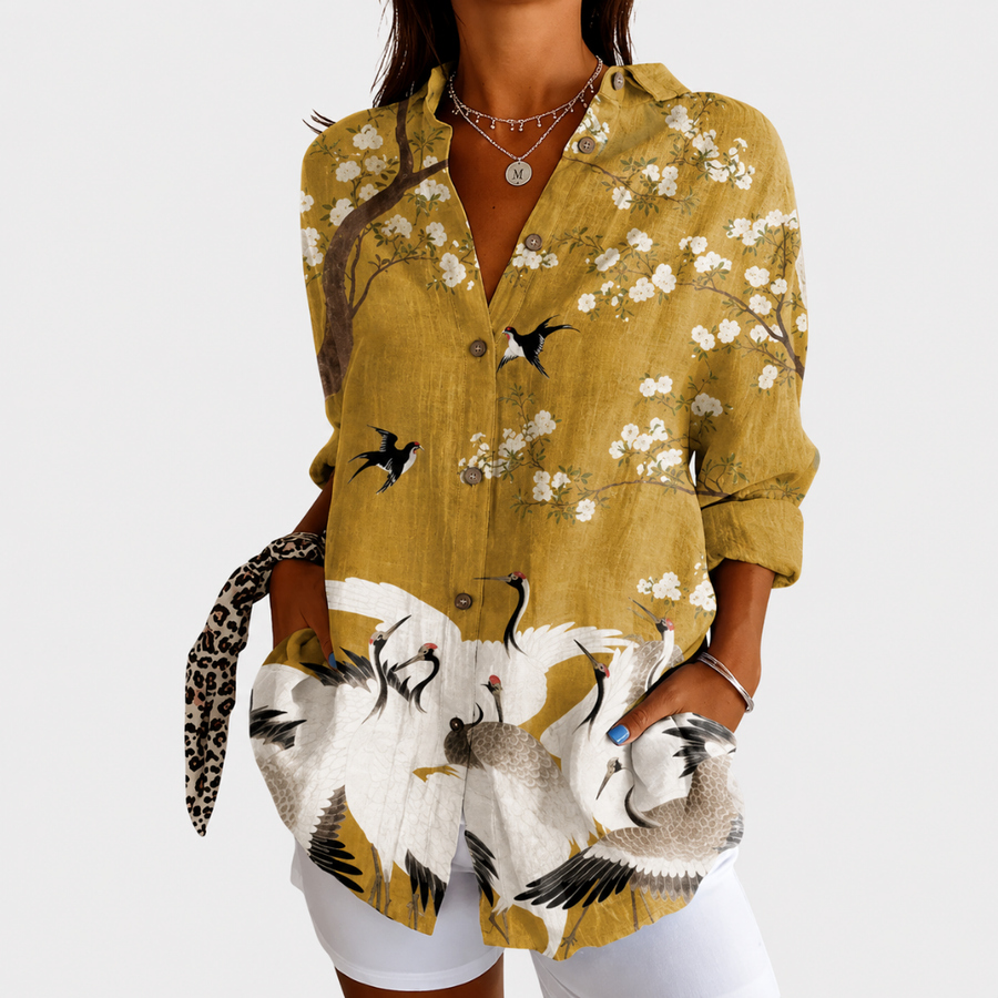 Blusa Leggera e Colorata con Stampa