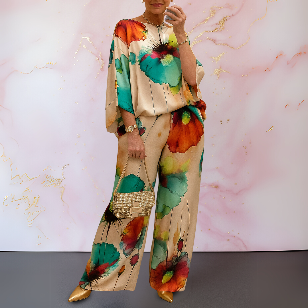 Maelora™ | Set in Satin a Due Pezzi per Donne