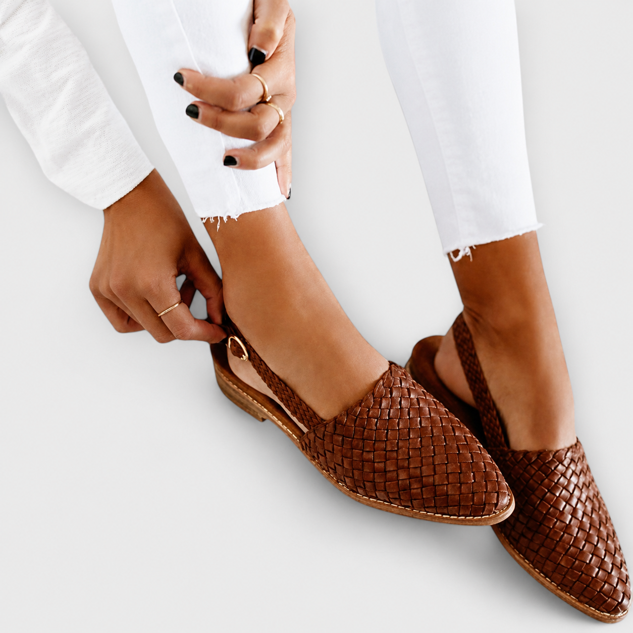 Aurora | Mocassino Woven Slingback