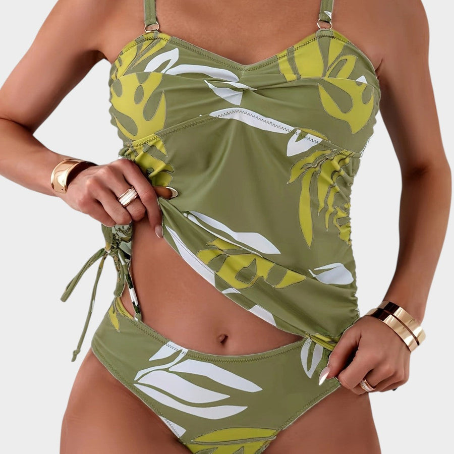 Carmen™ | Bikini con stampa tropicale di foglie verdi