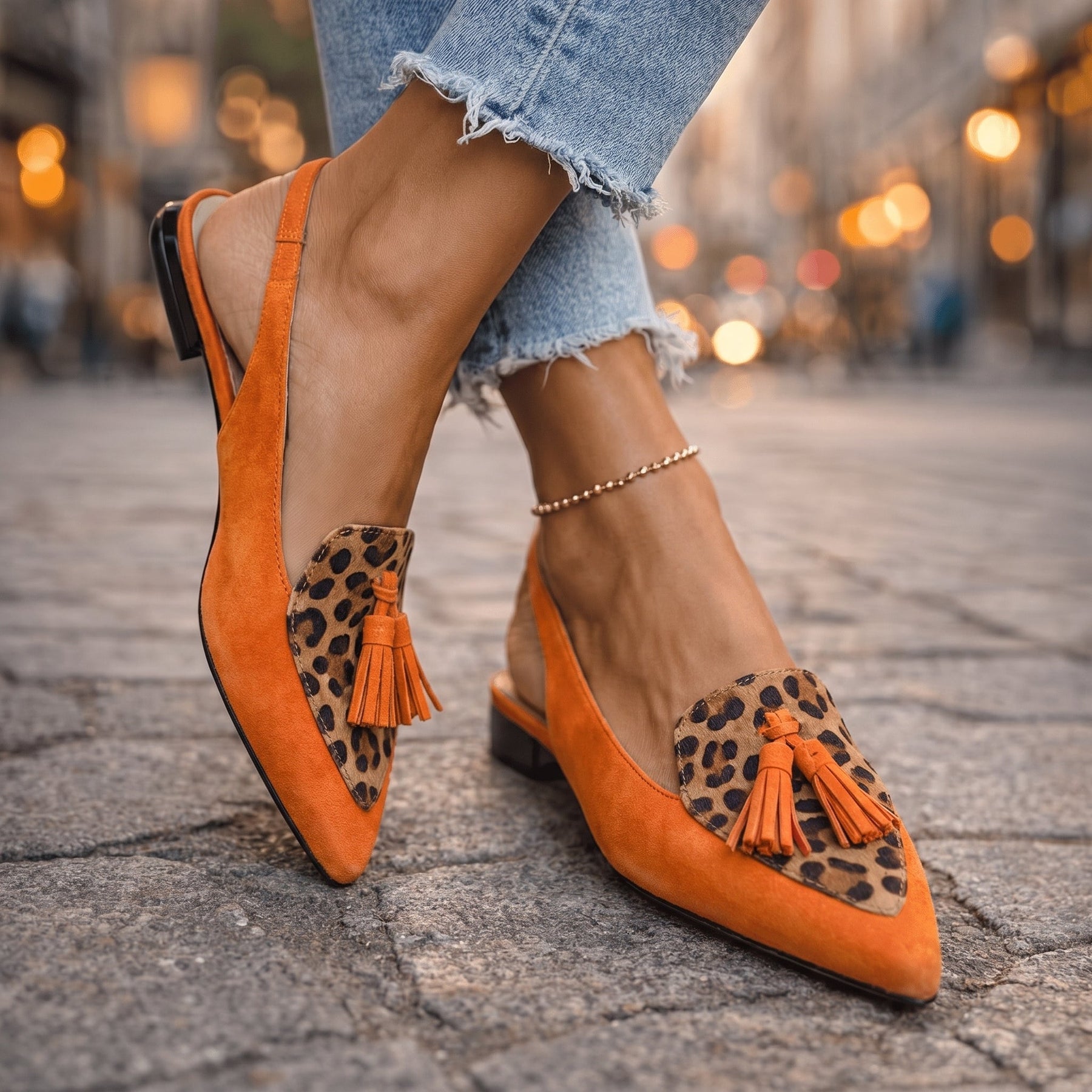 Élodie | Sandali Eleganti con Pompon