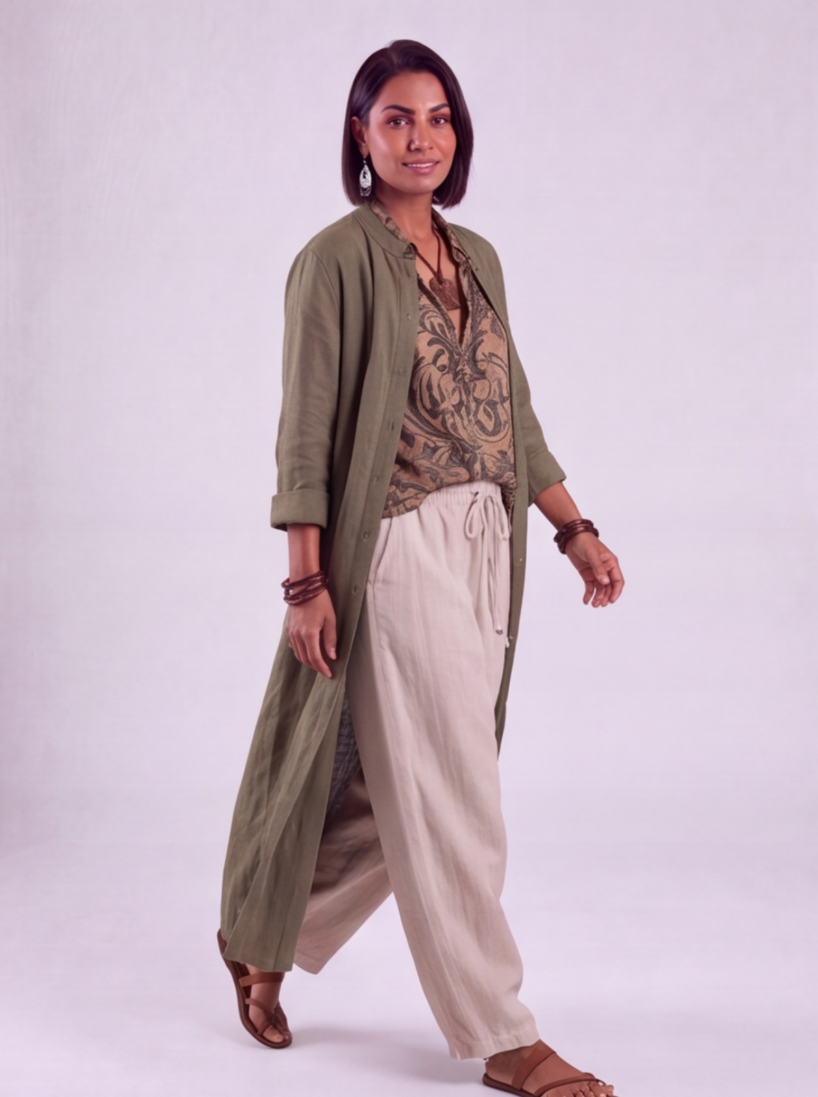 Giulia | Completo Bohemien Fluido Stratificato