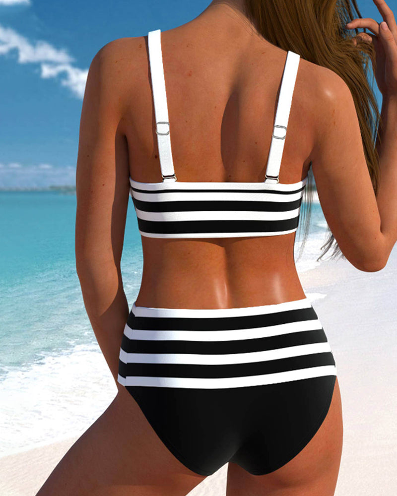 Martina™ | Bikini Stripes High-Waisted