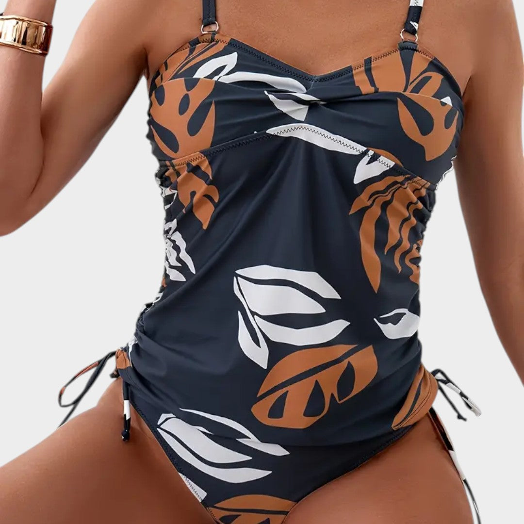 Carmen™ | Bikini con stampa tropicale di foglie verdi
