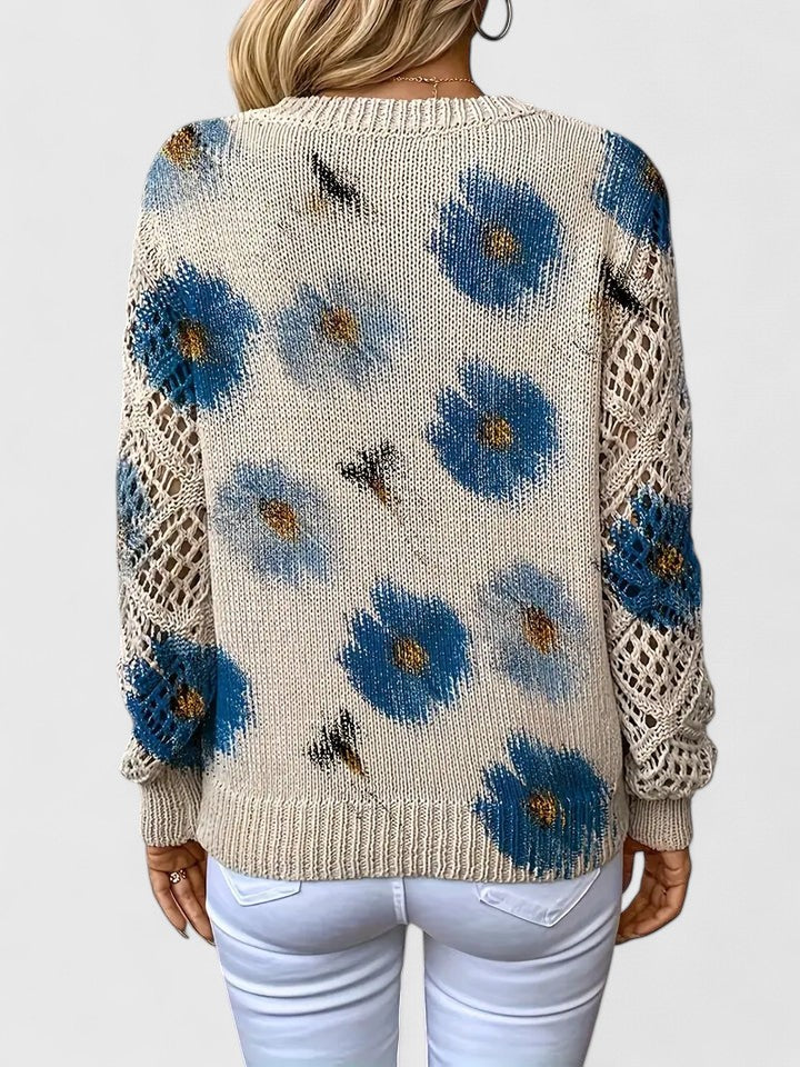 Annelies™ | Pullover elegante con motivo floreale