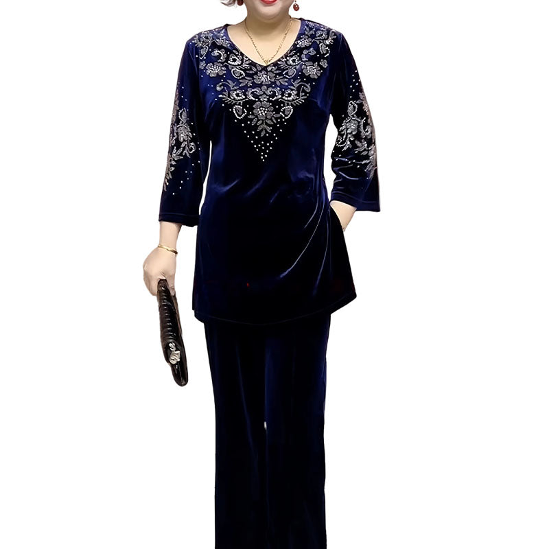 Elvire | Set elegante in velluto a due pezzi