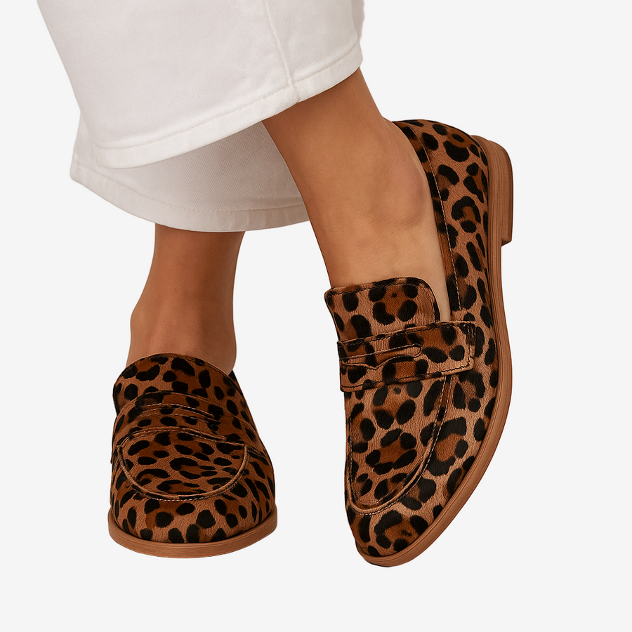 Elaine™ Mocassini con stampa leopardata