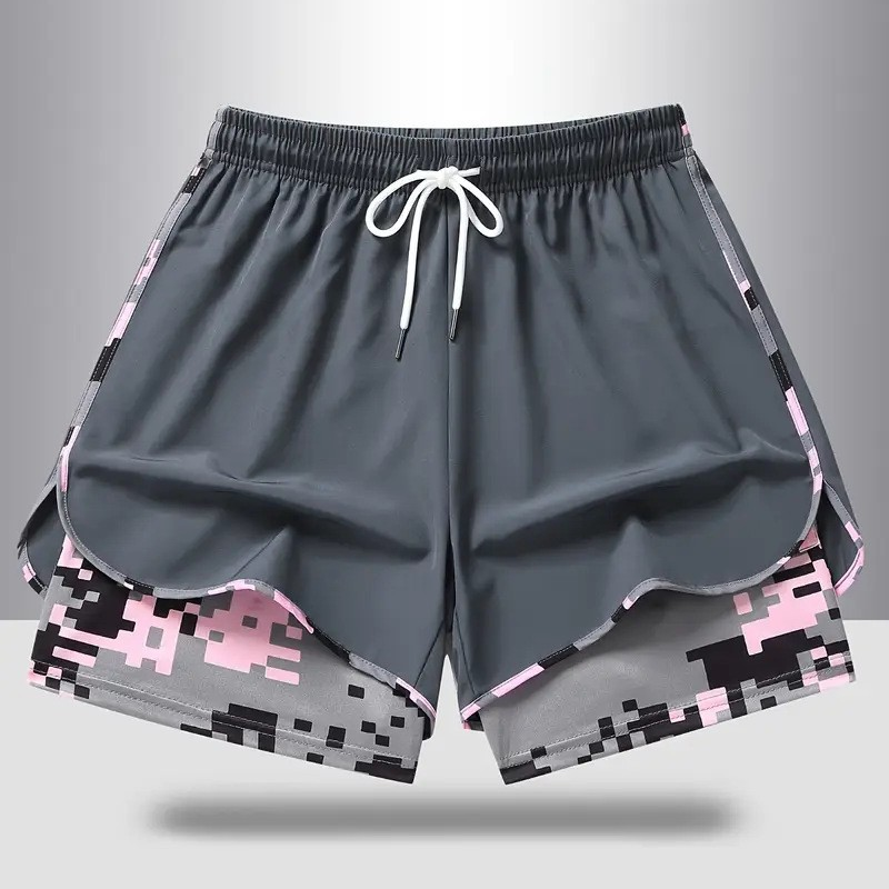 Shorts atletici casual da donna con fodera integrata